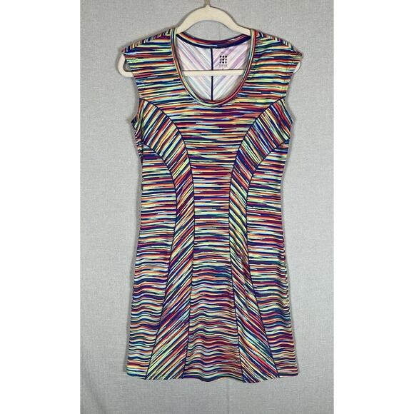 Title Nine Dream Dress Athletic Fit 
 Striped Fun Colorful Size Small Excellent - Picture 7 of 13